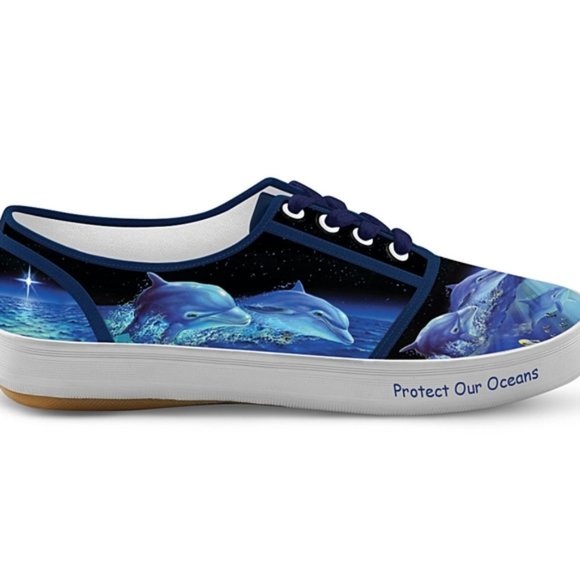 Bradford Exchange Protect Our Ocean Shoes - Picture 2 of 4